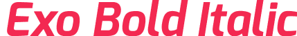 Exo Bold Italic